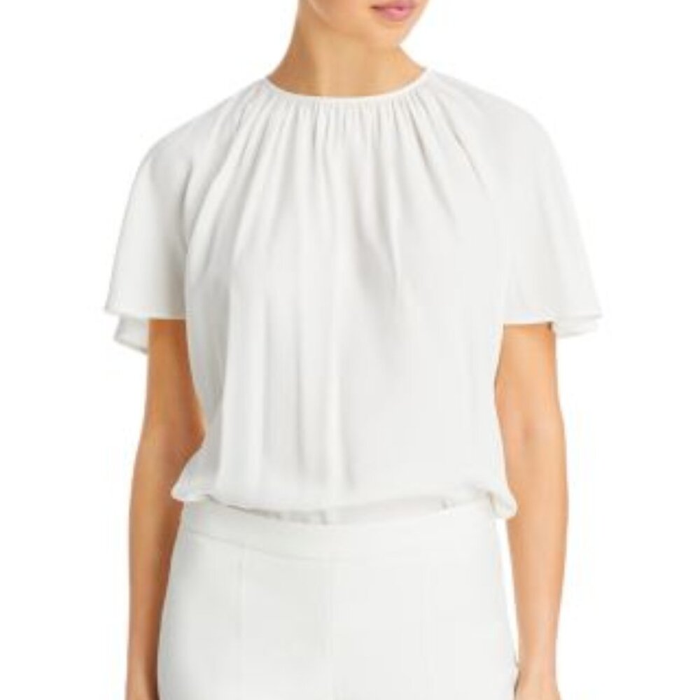 Boss Hugo Boss Inuta Blouse Top in Cream 12 NWT (Note)